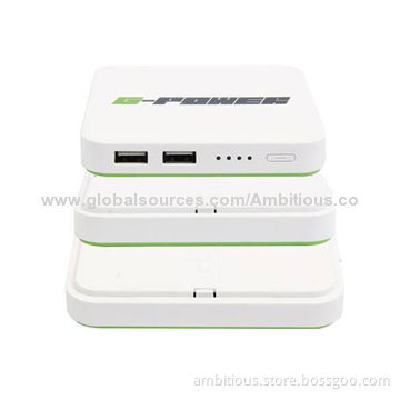 Both DC and Solar Charging Power Bank for Mobile Phone, CE, FCC & RoHS